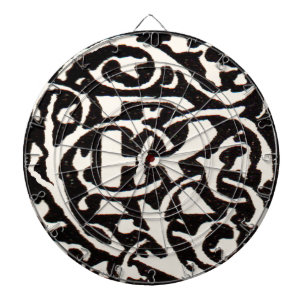 Monogram R Art Nouveau Dartbord