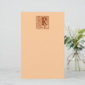 Monogram R Briefpapier (Staand voorkant)