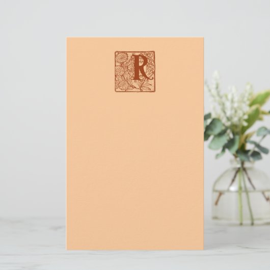 Monogram R Briefpapier (Staand voorkant)