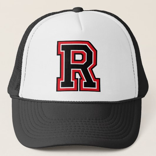 Monogram "R"-Initiaal Trucker Pet (Voorkant)