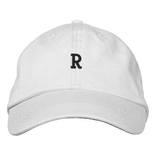 Monogram R lettersymbool Initiaal geborduurd Pet