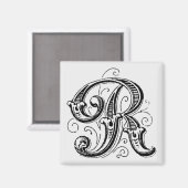 monogram 'R' - magneet (Voorkant / Achterkant)