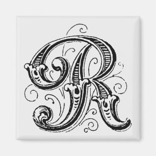 monogram "R" - Magnet Magneet