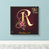 Monogram R Premium gestreken Canvas (glanzend) (Insitu (Houten vloer))