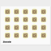 monogram R Ronde Sticker (Vel)