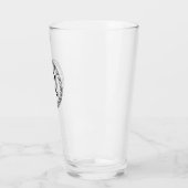 Monogram R - Viking stijl - pint glas (Links)