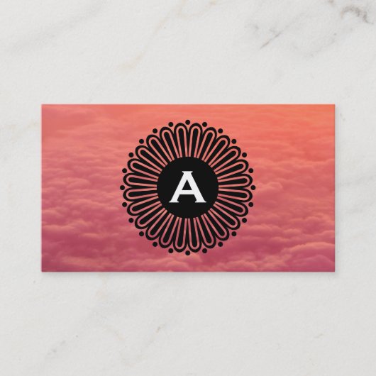 Monogram | Radiaal | Wolken Visitekaartje (Voorkant)