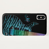 Monogram Rainbow Neck Guitar iPhone X Hoesje (Achterkant (horizontaal))