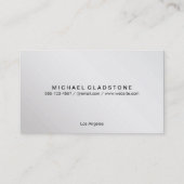 Monogram raster variatie Zilver Visitekaartje (Achterkant)