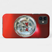 MONOGRAM Red Case-Mate iPhone Case (Achterkant (horizontaal))