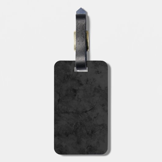 Monogram Red Gray Pattern Moderne Consultant Bagagelabel (Achterkant verticaal)