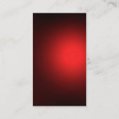 Monogram Red White Modern Simple Visitekaartje (Achterkant)