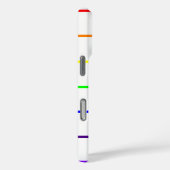 Monogram regenboogstrips Case-Mate iPhone case (Achterkant / Rechts)