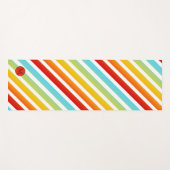Monogram Regenboogstrips Gepersonaliseerd Yoga Mat (Voorkant (horizontaal))