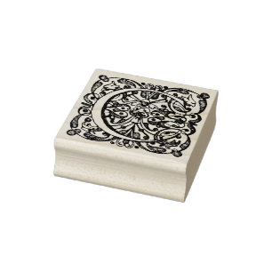 Monogram Renaissance C, 17e-eeuwse letter C Rubberstempel