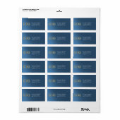 Monogram Retouradres - Blauw Etiket (Full Sheet)