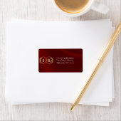 Monogram Retouradres - Bordeaux Etiket (Insitu)