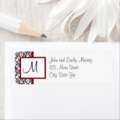 Monogram retouradreslabels etiket (Insitu)