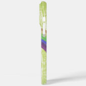 Monogram Retro Fox Art Limoen Sinaasappel Retro Case-Mate iPhone Case (Achterkant / Links)