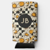 Monogram Retro Groovy Daisy Checkerboard (Achterkant)