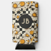 Monogram Retro Groovy Daisy Checkerboard (Voorkant)