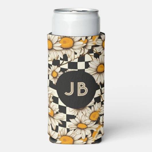 Monogram Retro Groovy Madelijn Schaakbord (Seltzer Voorkant)