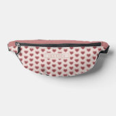 Monogram Retro Hearts Pink Burgundy (Poser)