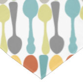 Monogram Retro Kleuren Lepelpatroon Tafelkleed (Gekanteld)