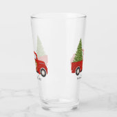 Monogram  Retro Red Truck Glas (Links)