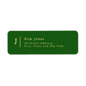 Monogram Return Address Label (Voorkant)