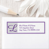 Monogram Return Address Label (Insitu)