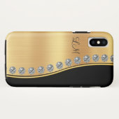 Monogram Rhinestone Jewels Case-Mate iPhone Case (Achterkant (horizontaal))