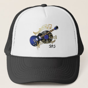 Monogram Rock Guitar - Blue Trucker Pet