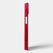 Monogram rode houtkorrel Case-Mate iPhone case (Achterkant / Rechts)