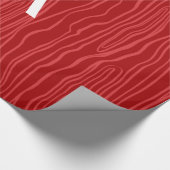 Monogram rode neushoorn cadeaupapier (Hoek)