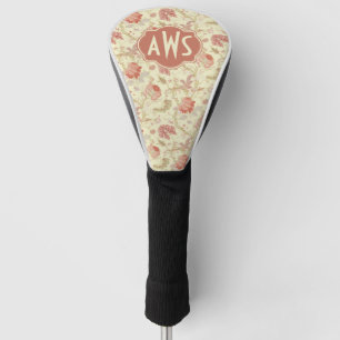  monogram rode tulpen en hydrangea golfheadcover