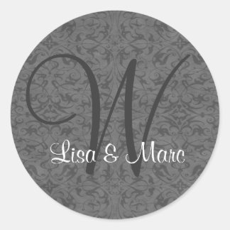 monogram ronde sticker