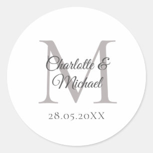 Monogram Ronde Sticker