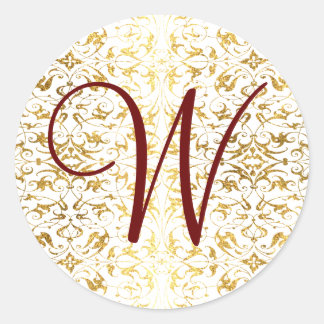 monogram ronde sticker