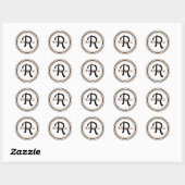 Monogram Ronde Sticker (Vel)