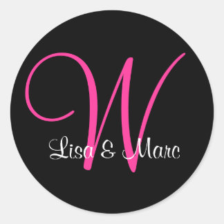  monogram ronde sticker