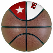 Monogram Rood en Cream Basketbal (Rechts)