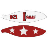 Monogram Rood en Cream Basketbal (Panelen)