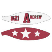 Monogram rood en wit basketbal (Panelen)