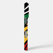 Monogram Rood Groen Geel Zwart Geschiedenis maand Case-Mate iPhone Case (Achterkant / Rechts)