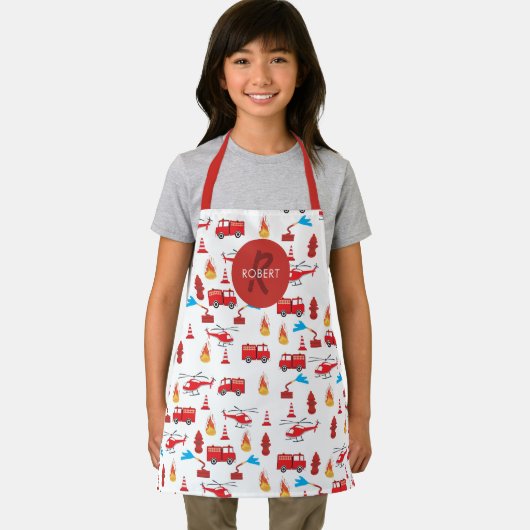 Monogram Rood Transport Fire Truck Engine Schort (Insitu)