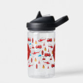 Monogram Rood Transport Fire Truck Engine Waterfles (Links)