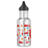 Monogram Rood Transport Fire Truck Engine Waterfles (Links)