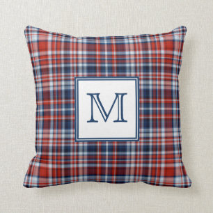 Monogram Rood Wit en Blauw Speld Kussen