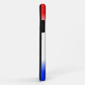 Monogram rood wit en blauw Stripe Case-Mate iPhone Case (Achterkant/rechts)